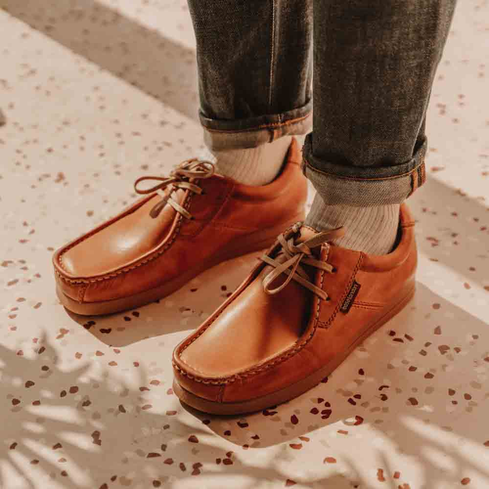 Event Waxy Moc Toe Shoes Tan