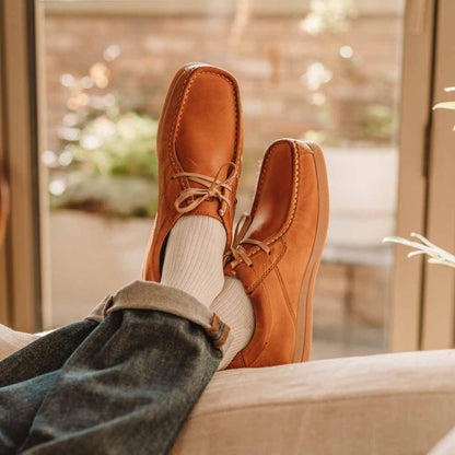 Event Waxy Moc Toe Shoes Tan