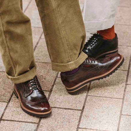 Gibbs Hi Shine Brogue Shoes