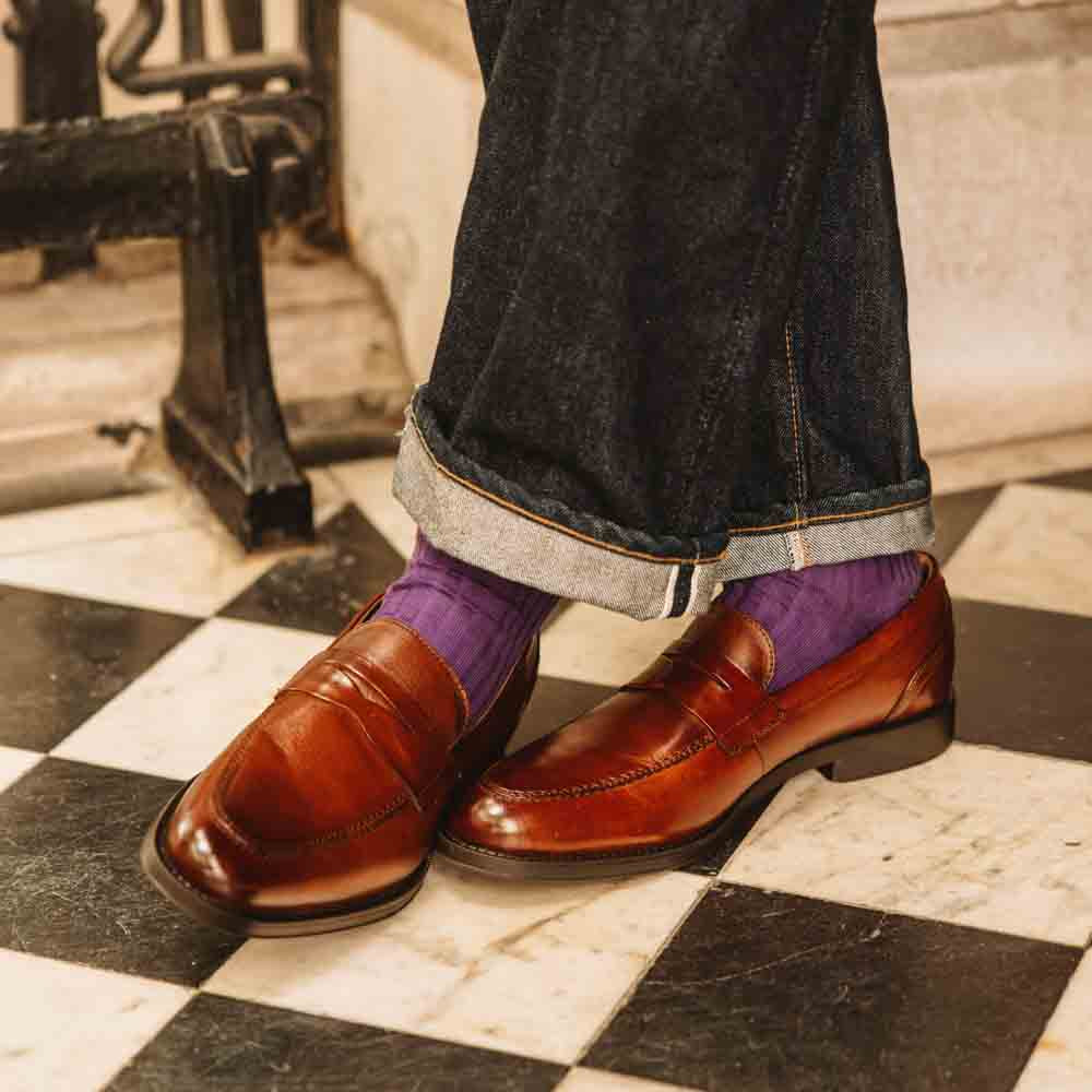 Kennedy Washed Loafers Tan