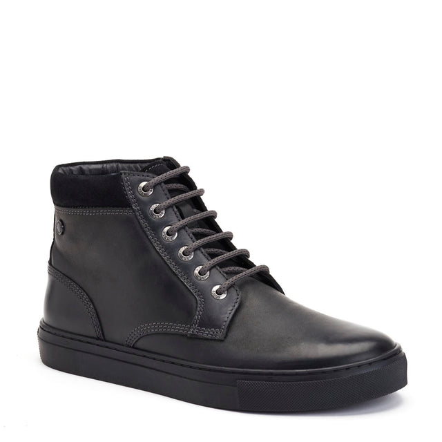 Cabbie High-Top Leather Trainers