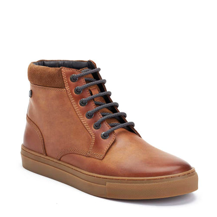 Cabbie High-Top Leather Trainers