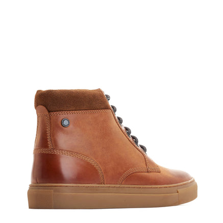 Cabbie High-Top Leather Trainers