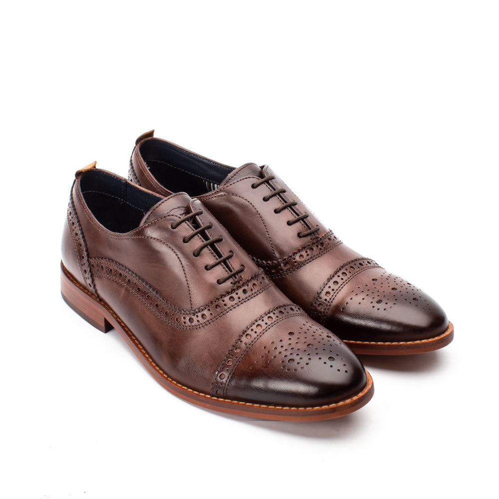 Cast Oxford Brogue Shoes Brown