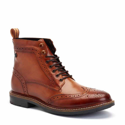 Dealer Burnished Brogue Boots