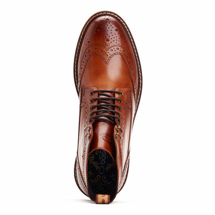 Dealer Burnished Brogue Boots