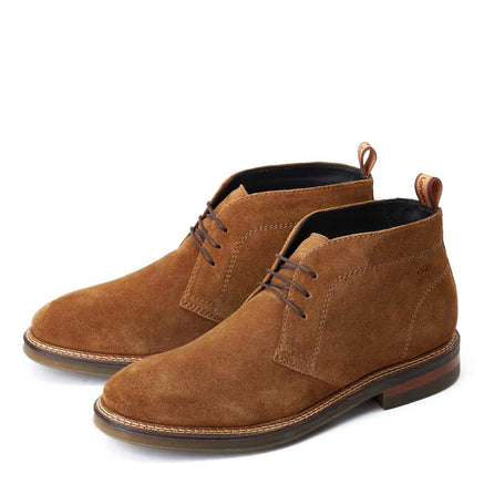 Men s Cognac Suede Denali Chukka Boots Base London Cognac