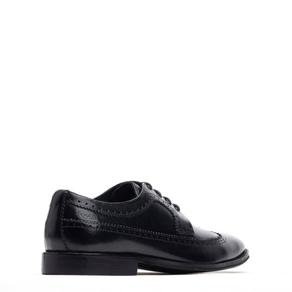 Havisham Waxy Brogue Shoes Black