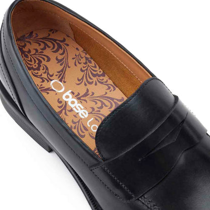 Kennedy Waxy Loafers Black