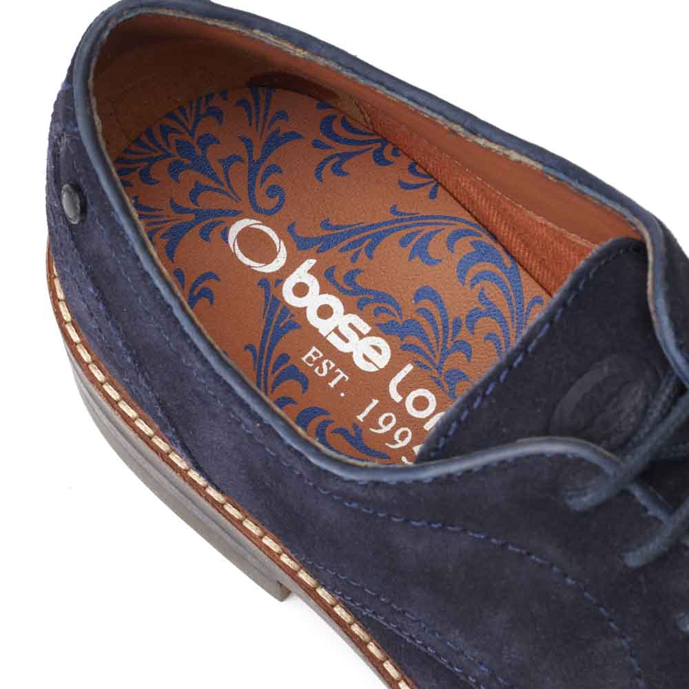 Mawley Suede Derby Shoes Navy
