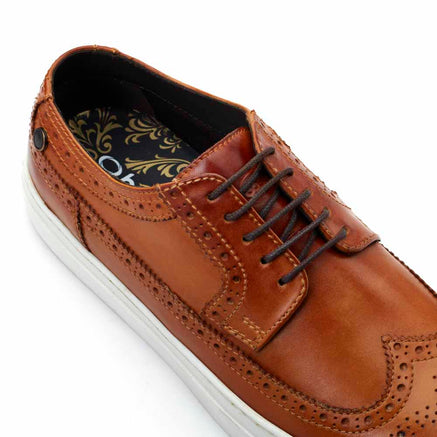 Mickey Washed Brogue Shoes
