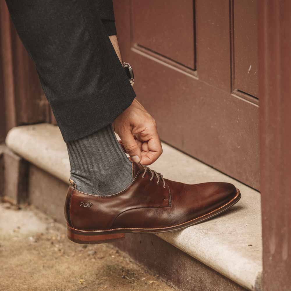 Marley Washed Derby Shoes Brown