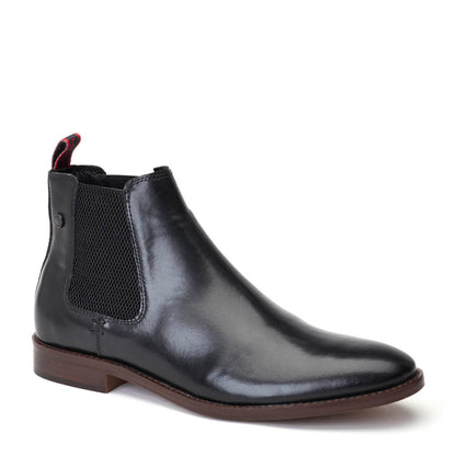 Virgil Waxy Chelsea Boots Black