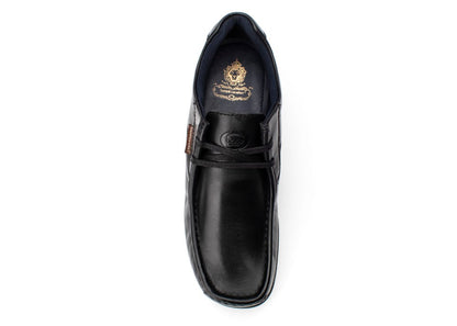 Event Waxy Moc Toe Shoes Black