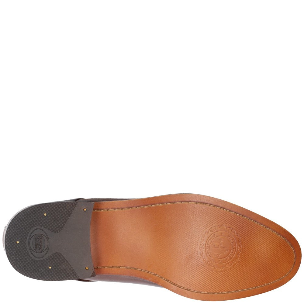 Script Washed Derby Shoes Brown