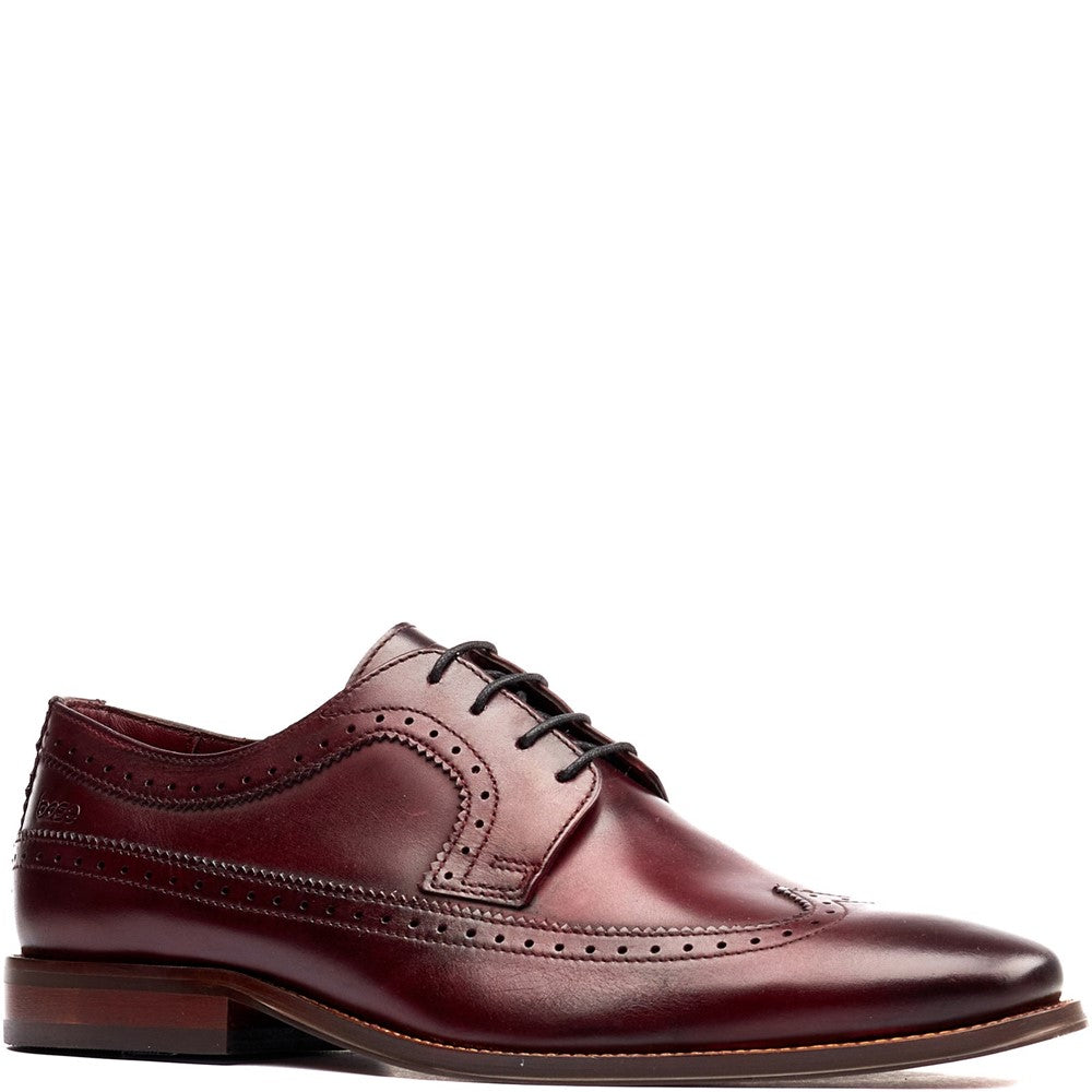 Havisham Washed Brogue Shoes Bordo