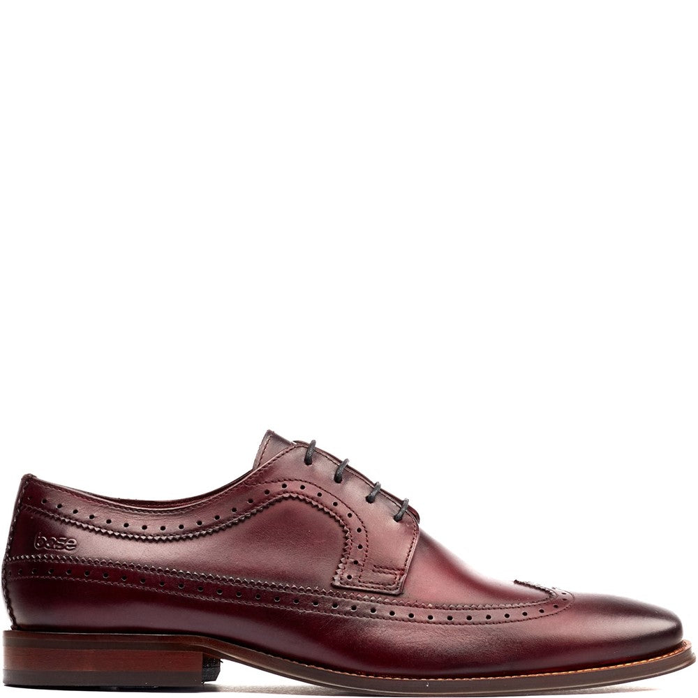 Havisham Washed Brogue Shoes Bordo