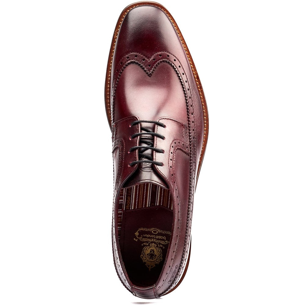 Havisham Washed Brogue Shoes Bordo
