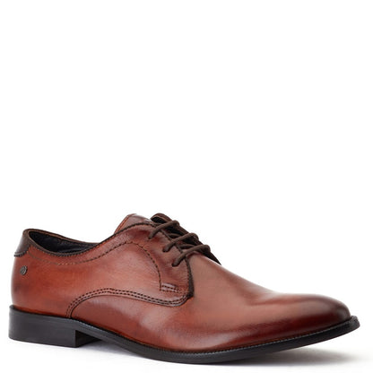 Bertie Burnished Derby Shoes Tan