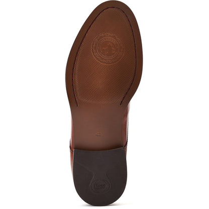 Bertie Burnished Derby Shoes Tan