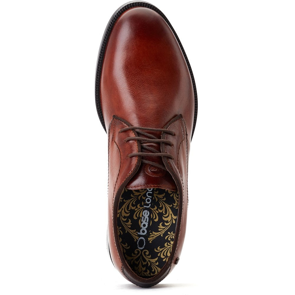 Bertie Burnished Derby Shoes Tan