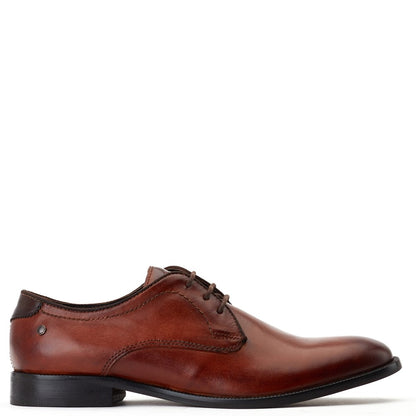 Bertie Burnished Derby Shoes Tan