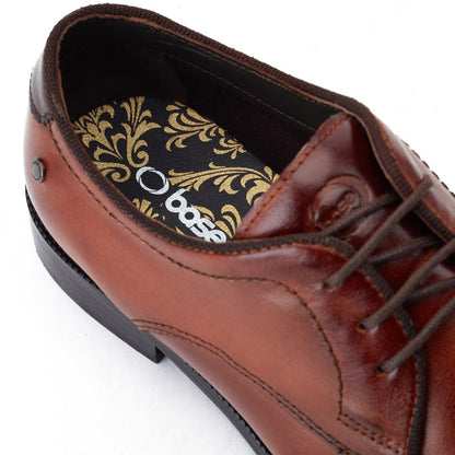 Bertie Burnished Derby Shoes Tan