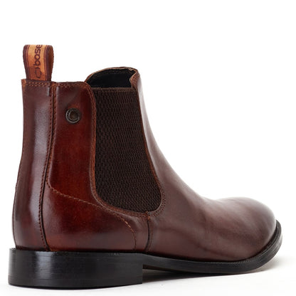Carson Burnished Chelsea Boots Tan