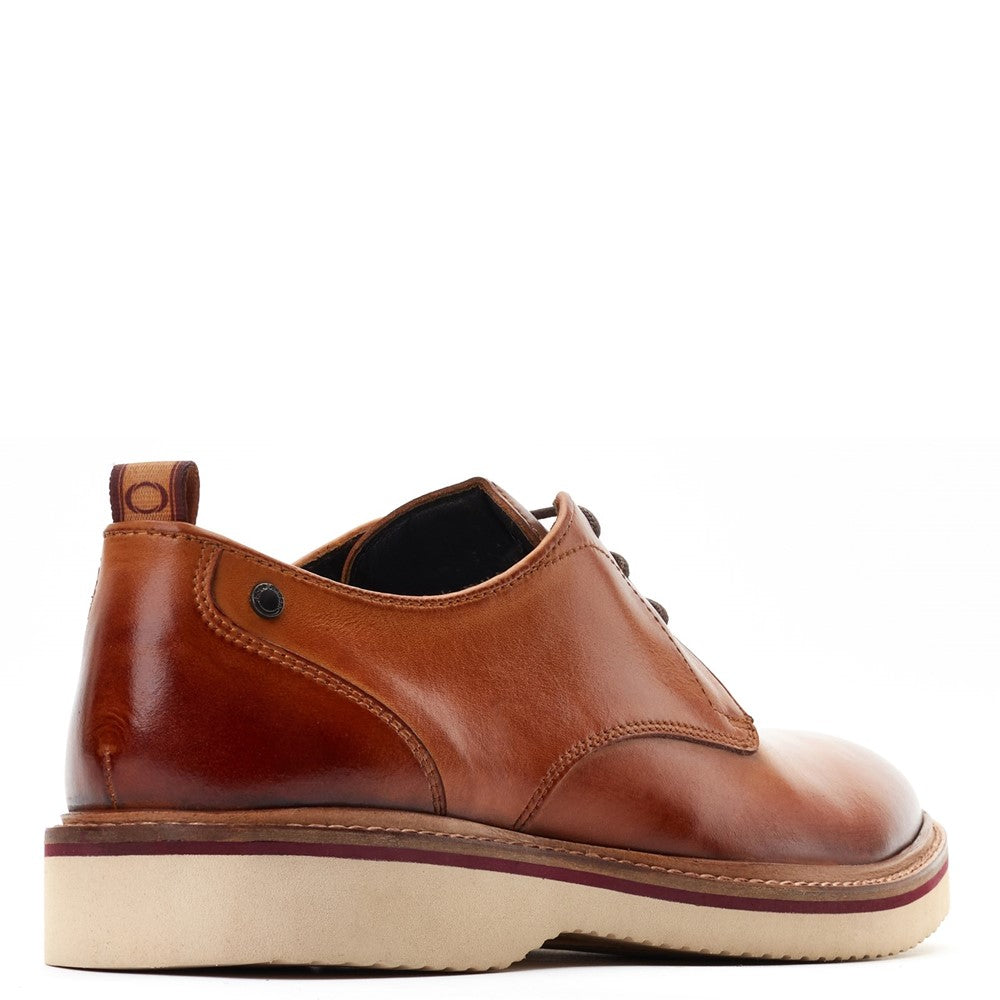 Woody Washed Derby Shoes Tan