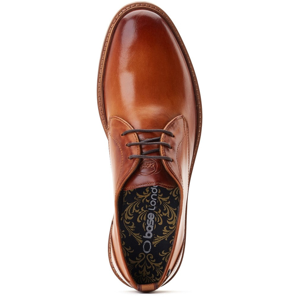 Woody Washed Derby Shoes Tan