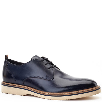 Woody Washed Derby Shoes Navy