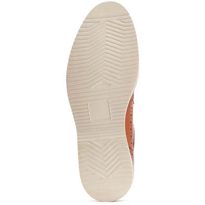 Sully Washed Brogue Shoes Tan