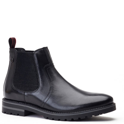 Cutler Waxy Chelsea Boots Black