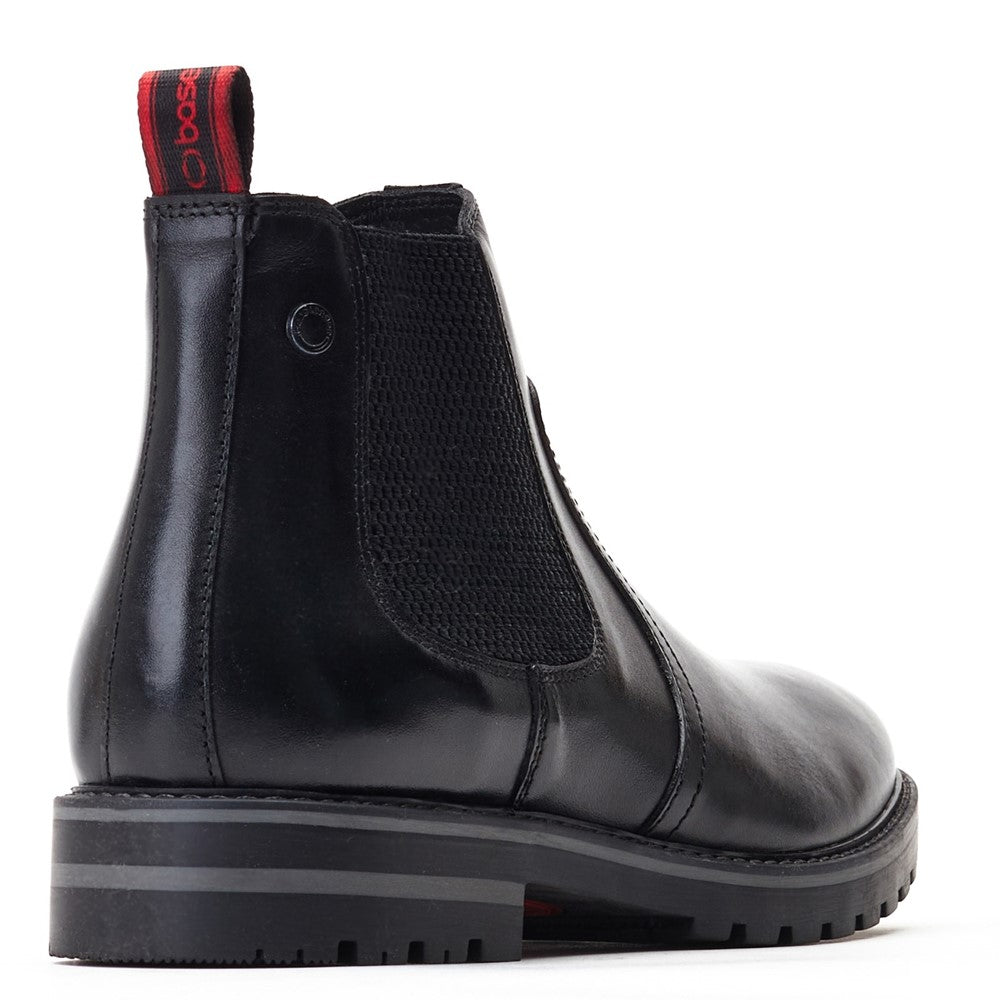 Cutler Waxy Chelsea Boots Black