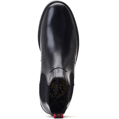 Cutler Waxy Chelsea Boots Black