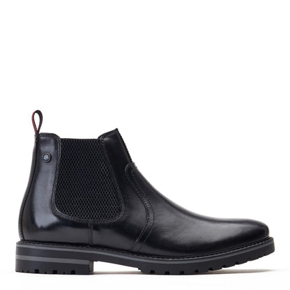 Cutler Waxy Chelsea Boots Black