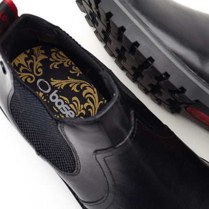 Cutler Waxy Chelsea Boots Black