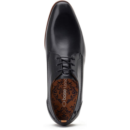 Gambino Waxy Derby Shoes Black