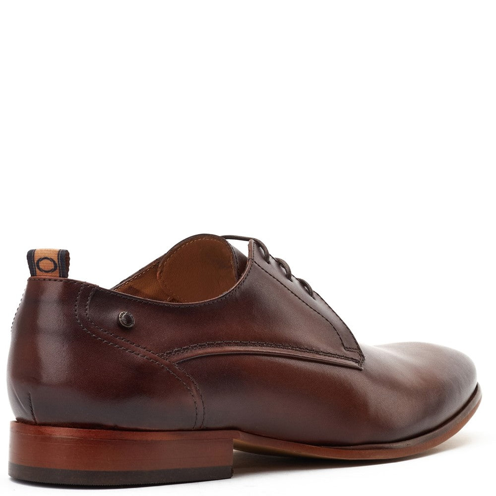 Gambino Waxy Derby Shoes Brown