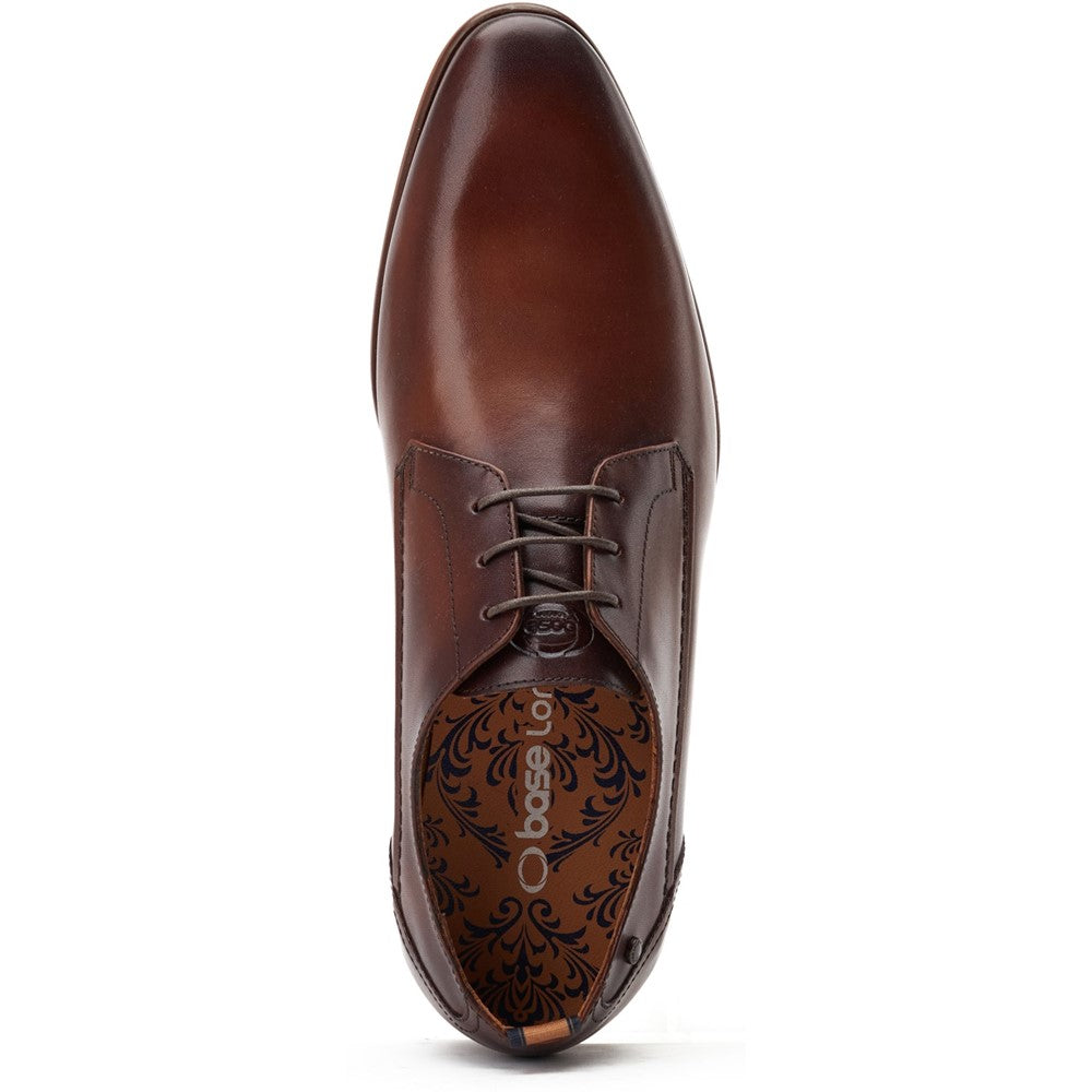 Gambino Waxy Derby Shoes Brown