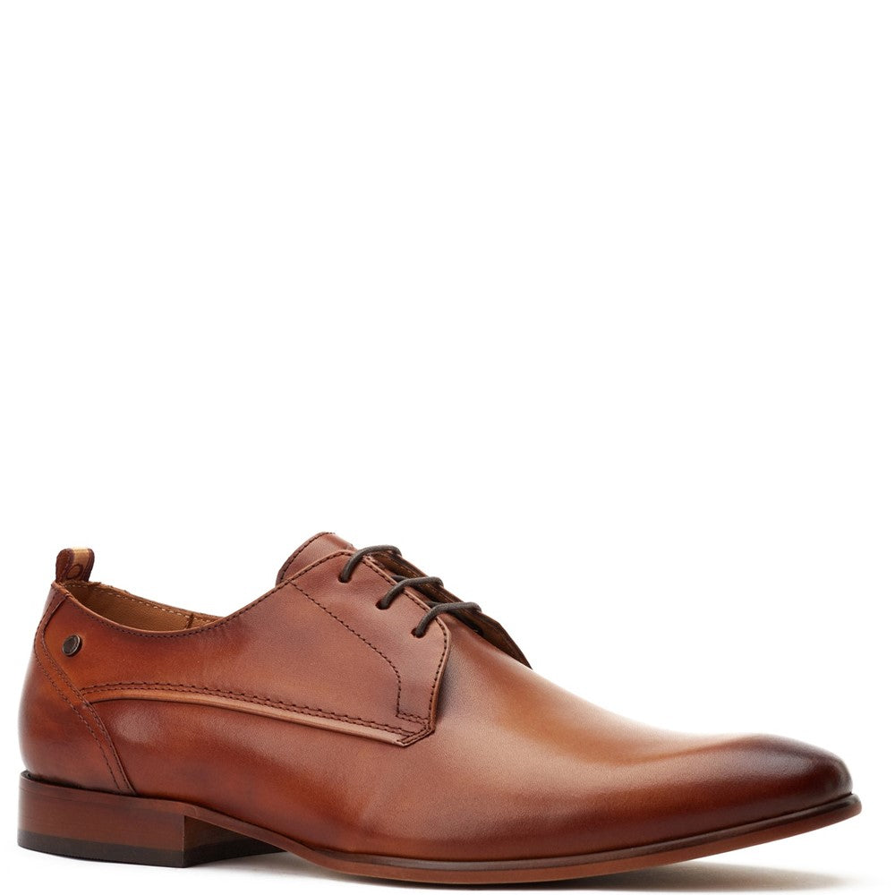 Gambino Waxy Derby Shoes Tan