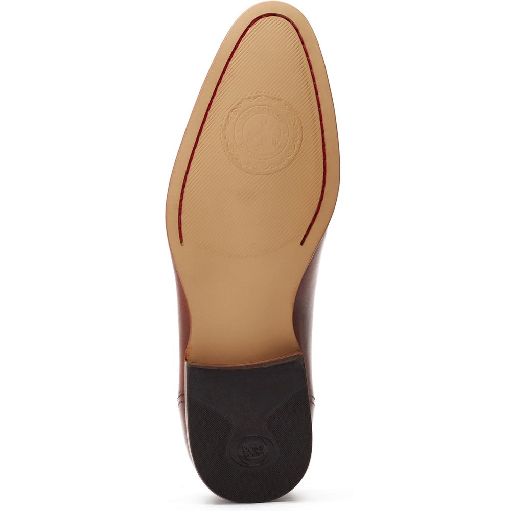 Gambino Waxy Derby Shoes Tan