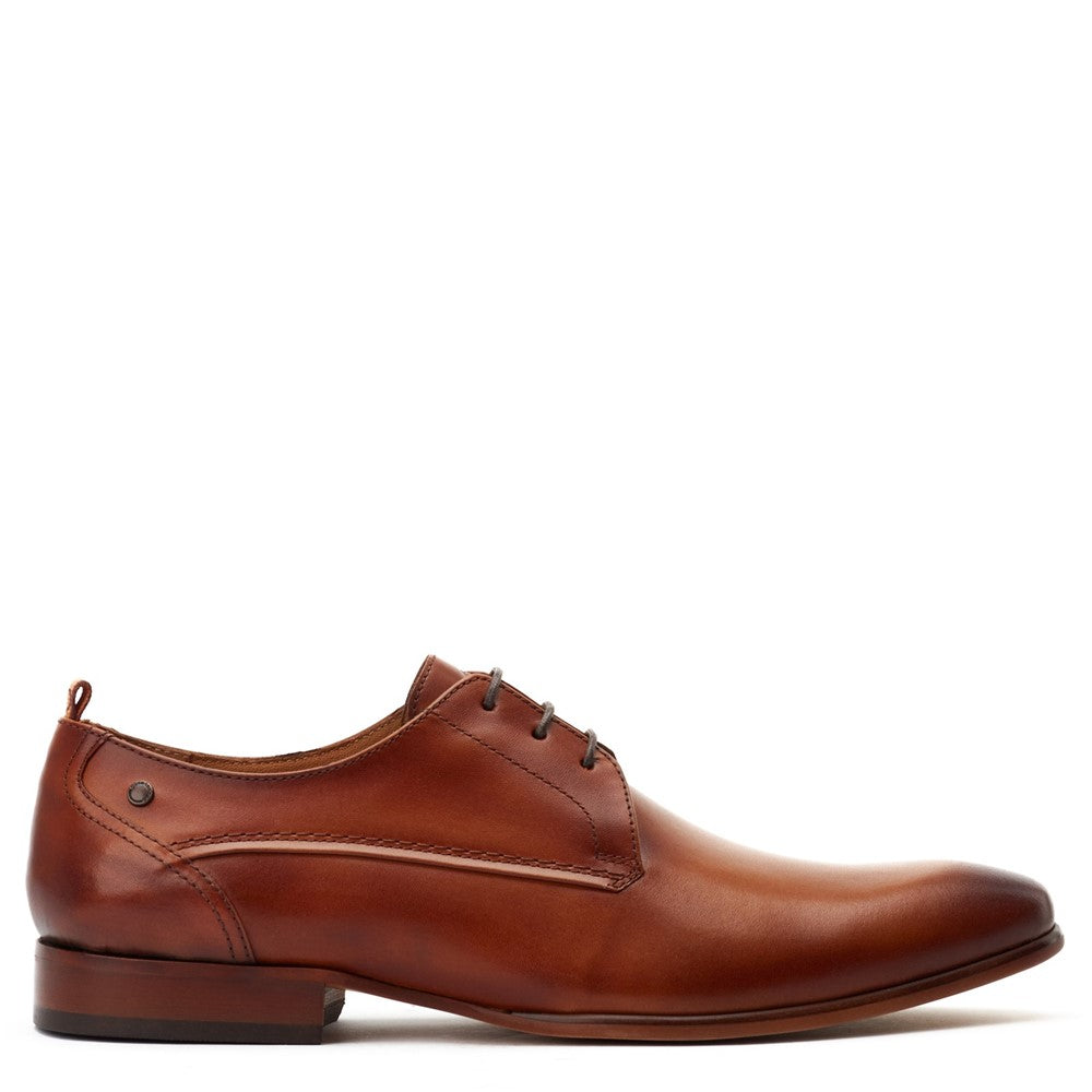 Gambino Waxy Derby Shoes Tan