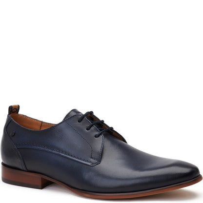 Gambino Waxy Derby Shoes Navy