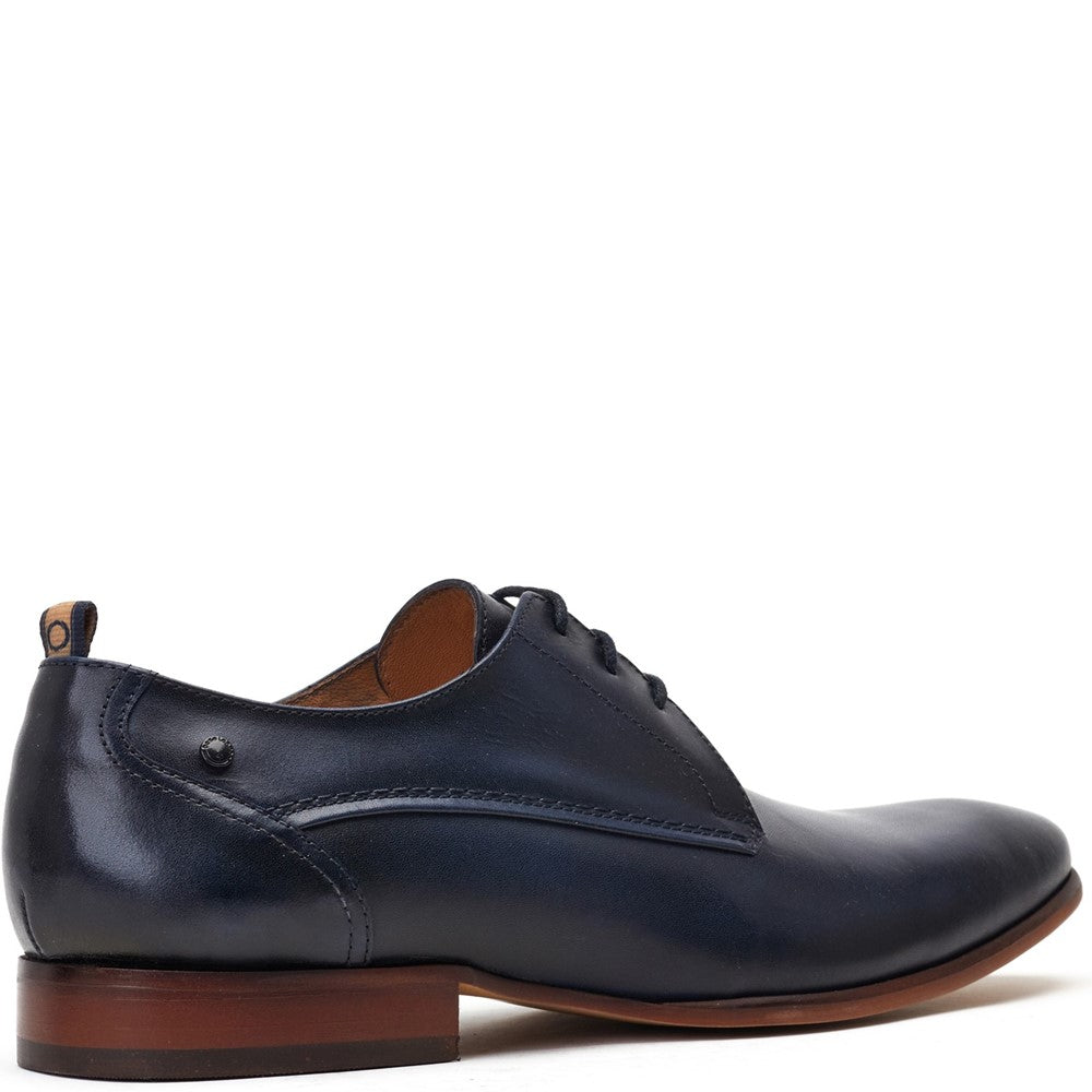 Gambino Waxy Derby Shoes Navy