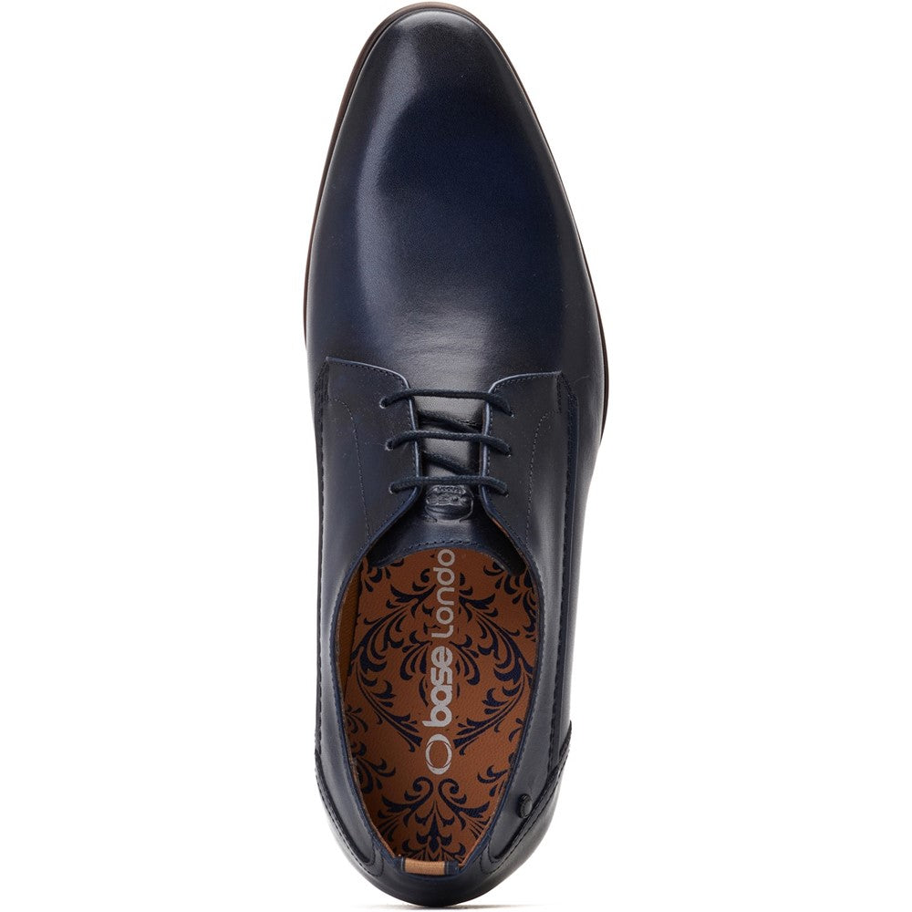 Gambino Waxy Derby Shoes Navy