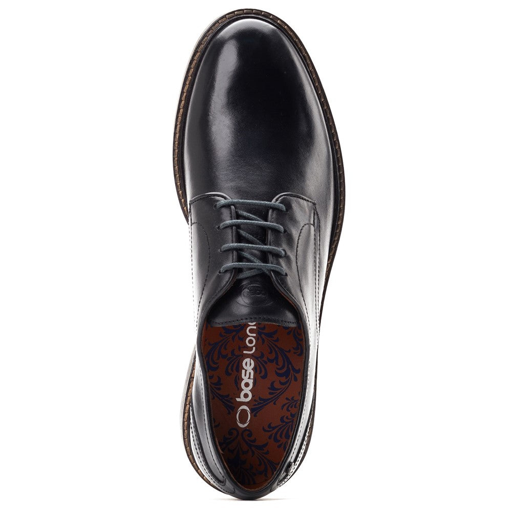 Mawley Waxy Derby Shoes Black