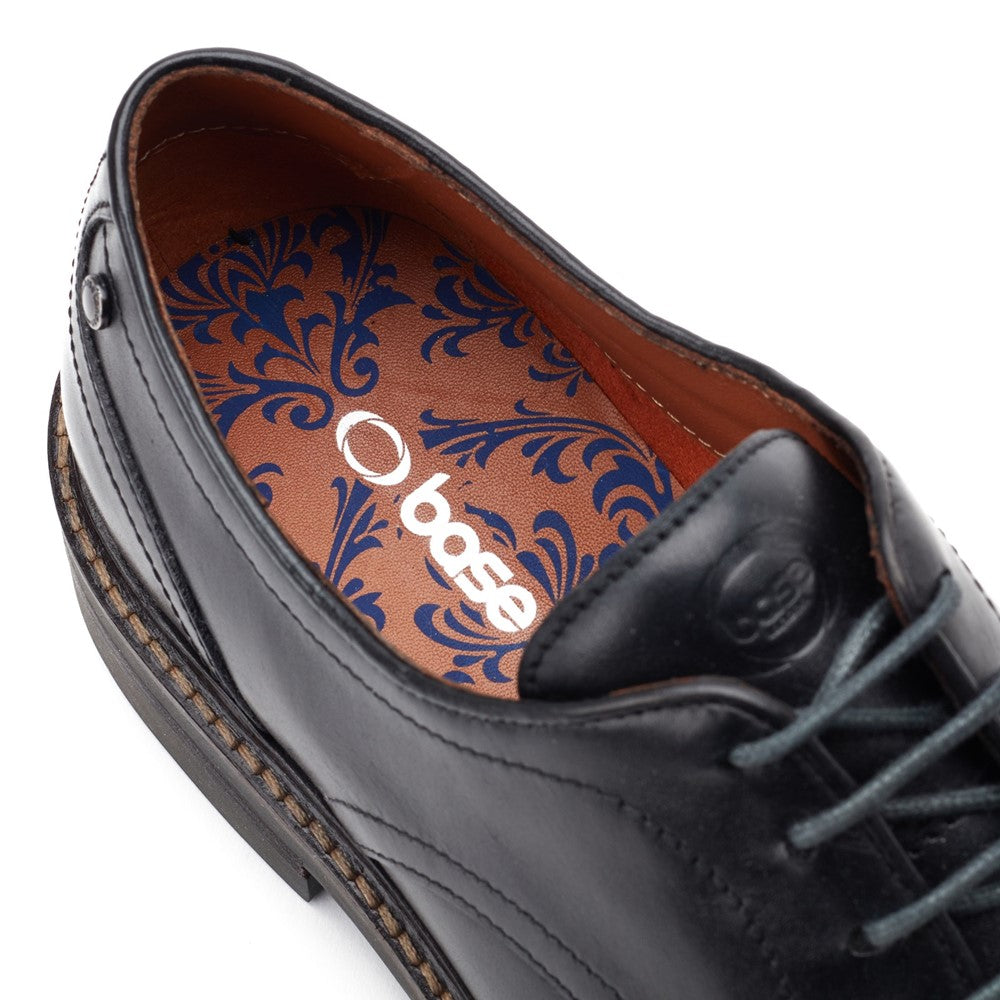 Mawley Waxy Derby Shoes Black