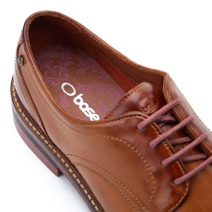 Mawley Washed Derby Shoes Tan