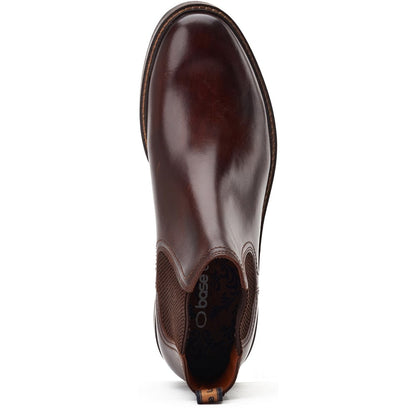 Portland Washed Chelsea Boots Brown